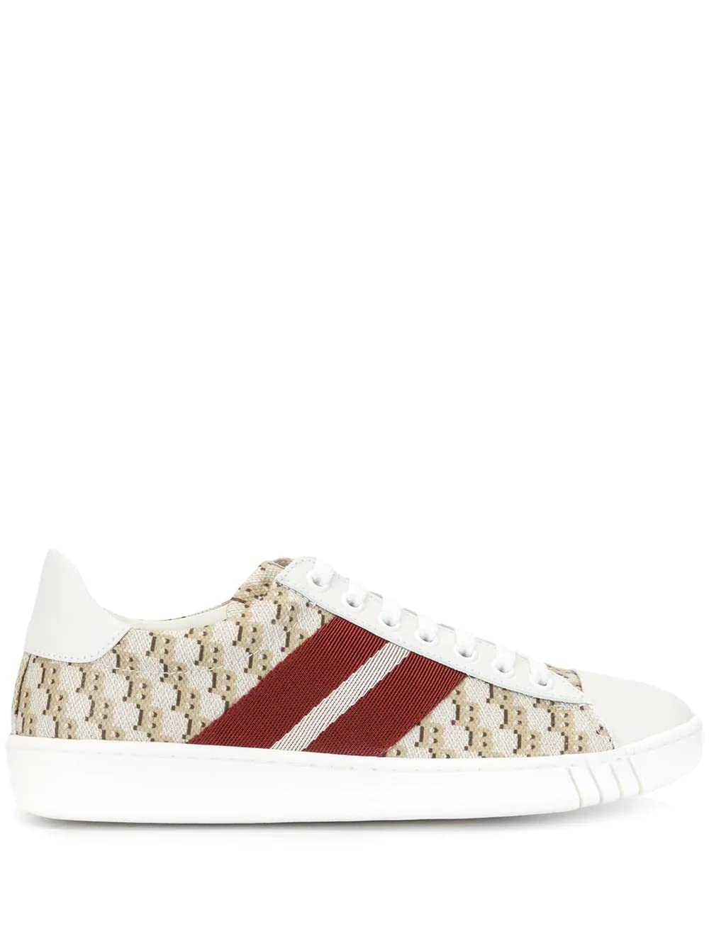 BALLY Wiame Ladies 6231690 White Leather Sneakers