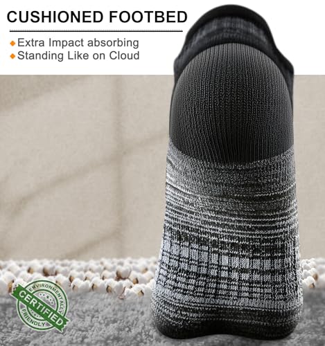 KEMISANT Women Socks,Active Ankle Running Socks Breathable Wicking For Women Cushioned Footbed Arch Support3