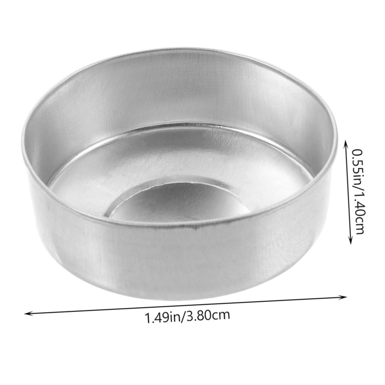 OUNONA 250pcs Aluminum Candle Making Tins Empty Metal Tealight Holders for Crafts Versatile Candle Bases for Tea Lights and Decorative Uses for Parties and Events