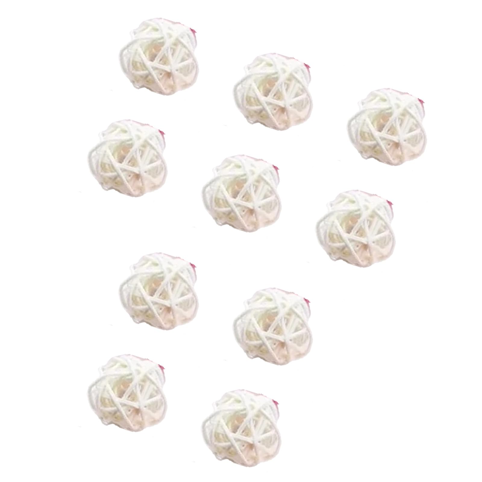 Yhplxyuus Natural Rattan Ball Chew Toy for Pet Birds Durability Interactively Hanging Ball for Cage Decoration and Activity Play Natural Rattan Bird Toy