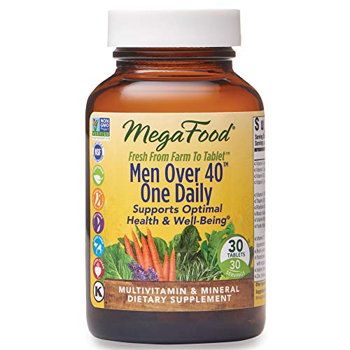 MegaFood, Men Over 40 One Daily, Daily Multivitamin and Mineral Dietary Supplement