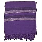 Orientalhaus Tagesdecke Nepal Bettüberwurf Baumwolle Wandbehang Vorhang Überwurf Decke Wohndecke (Purpur)