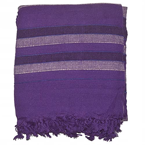 Orientalhaus Tagesdecke Nepal Bettüberwurf Baumwolle Wandbehang Vorhang Überwurf Decke Wohndecke (Purpur)