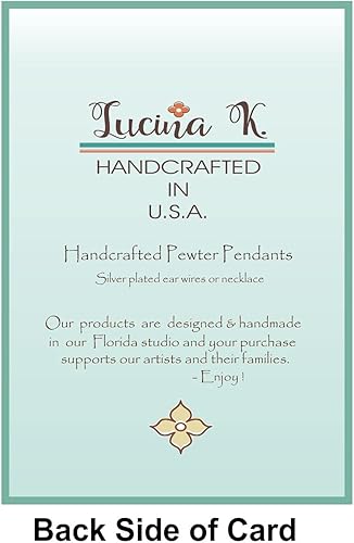 Miniatura 5 de Collar inspirado en la Bella y la Bestia hecho a mano en peltre, empaquetado para regalo, fabricado en Estados Unidos