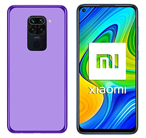 Todobarato24h Funda Compatible con Xiaomi Redmi Note 9 (6.53) Morada TPU Lisa Silicona Gel