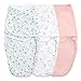aden + anais essentials - Maxi Lange Bébé en Coton - Couverture Bébé pour Émmaillotage - Sac de Couchage pour Nouveau-Né - Langes Coton Bébé Fille - Gigoteuse Naissance - 0-3 Mois - Rose, Lot de 3