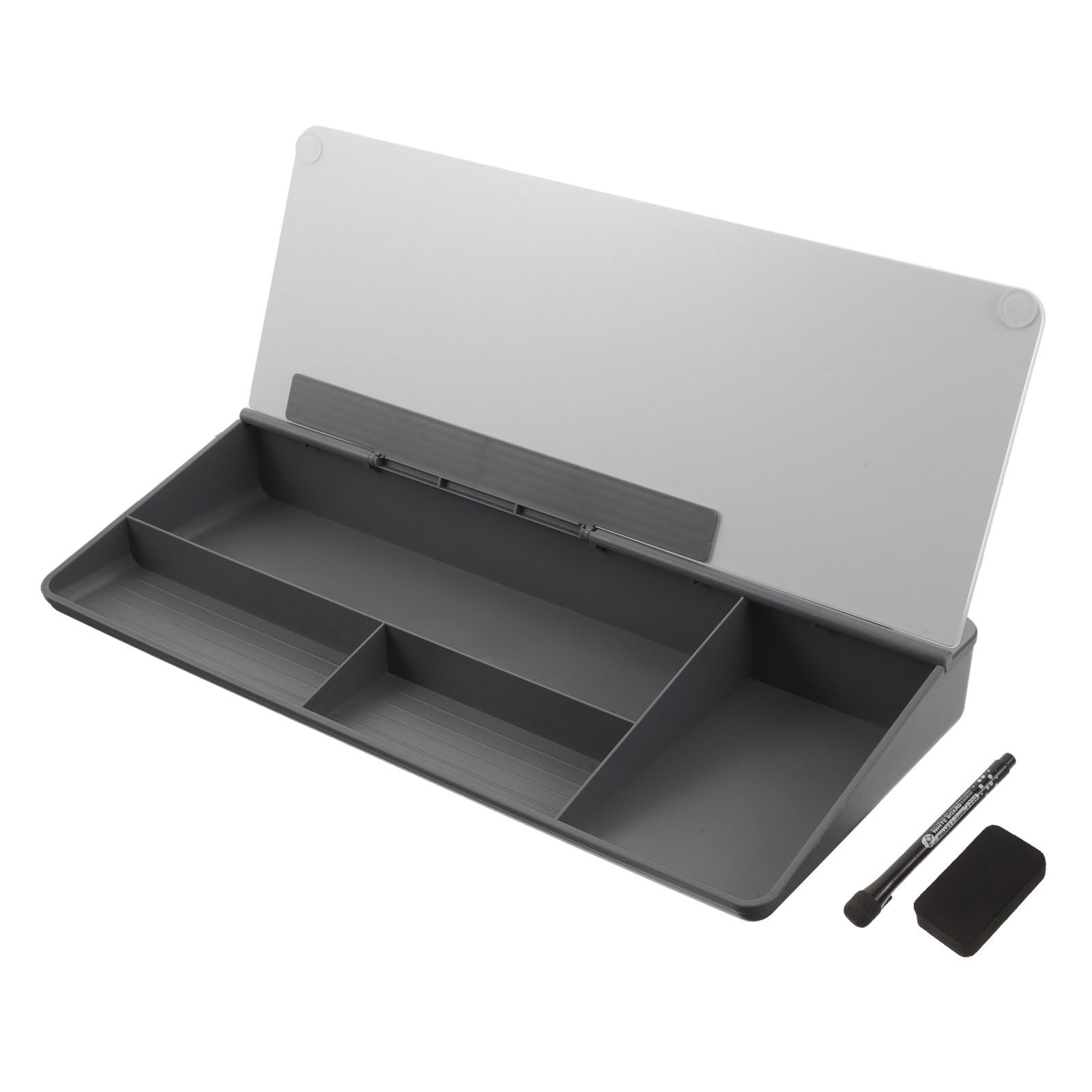 Uonlytech Glas Tisch Whiteboard 15x7 Zoll mit Aufbewahrung für Büro