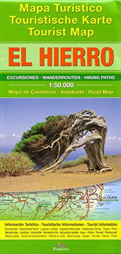 El Hierro: Tourist Map - Hiking Paths - Road Map