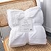 Produktbild Mixibaby Hochwertige Wohndecken Kuscheldecken, extra Dicke warm Sofadecke/Couchdecke, Größe:150 cm x 200 cm, Farbe:Weiss