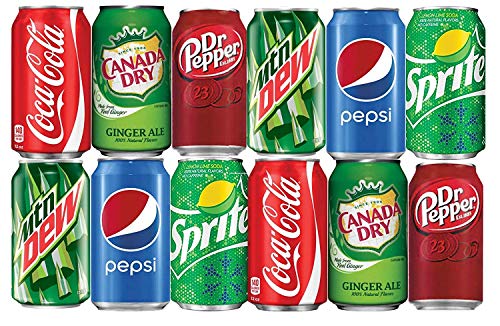 image for BGM Assortment of Soda, Coca-Cola, Pepsi, Dr Pepper, Mountain Dew, Spr