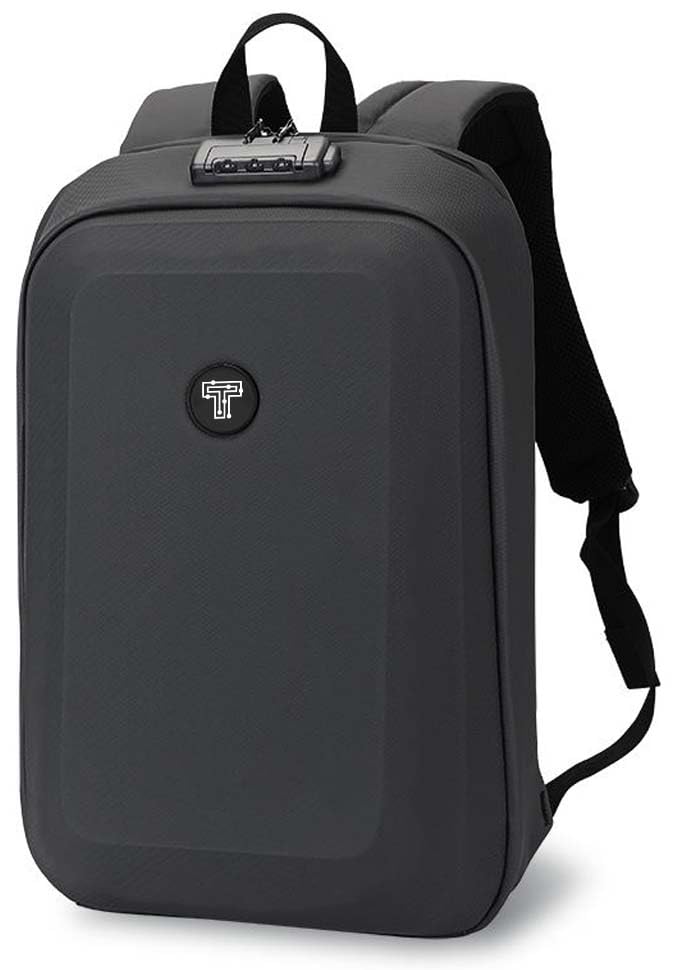 Image of COMPX Hardshell Laptop Backpack Bag for Man & Women 15L Fit for 15.6 inch Laptop Daypack Compact Bagpack Waterproof, Anti-Theft 3 Pin Lock, Padded Shoulder Straps, 180 Flat-open for Casual Office College