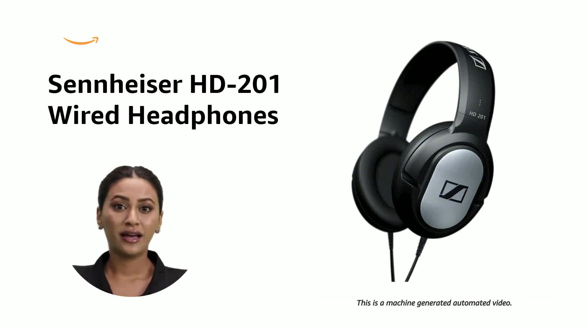 Sennheiser HD-201 Wired Over Ear Headphones without Mic (Black