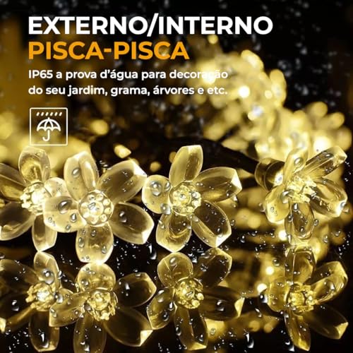 9.5M 50 LED Luzes De Corda Solares À Prova D'ÁGua Para Ambientes Externos Para DecoraçãO De Jardim,
