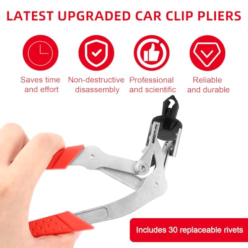 Pince à clips auto indispensable pour démonter un panneau de porte proprement sans casser