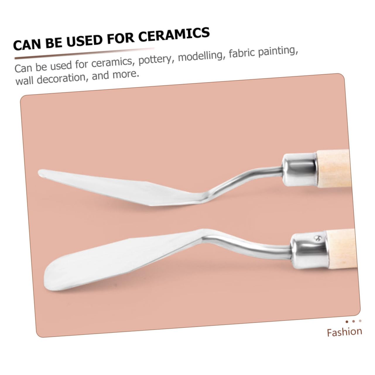 6pcs Oil Paint Scraper Practical Paint Spatulas Acrylic Painting Cutters Drawing Scraper Canvas Painting Tool Art Painting Tools Color Mixing Scraper Drawing Spatula Silver Wooden