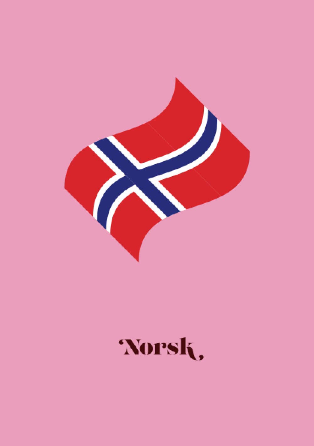 Norsk: Norwegian Vocabulary Notebook | 2 Columns | A5 | 100 Pages | Pink