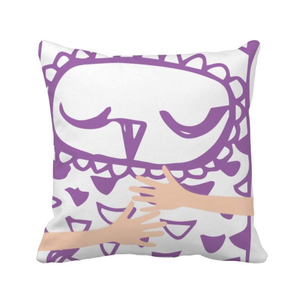 Coussin de cou oiseaux de compagnie BD motif câlin animal brodé