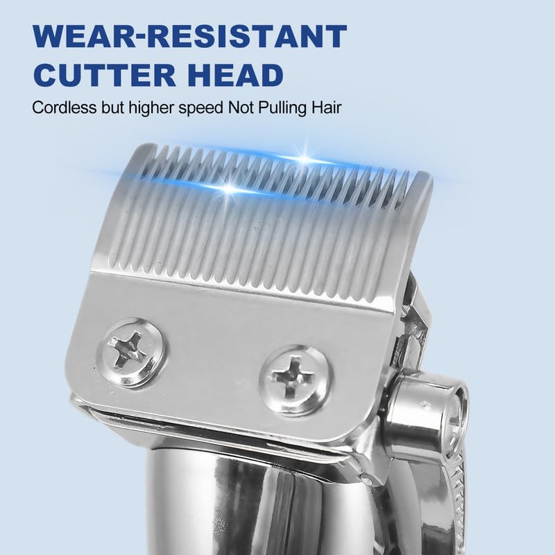 Image of SOLIMPIA HT-629 Professional Digital Display Cordless Hair Clipper with Dual Motor Electric Hair Cutter Kit Wireless Hair Grooming Trimmers Set, Li-ion Battery 1200mAh 180 minutes Runtime, Silver