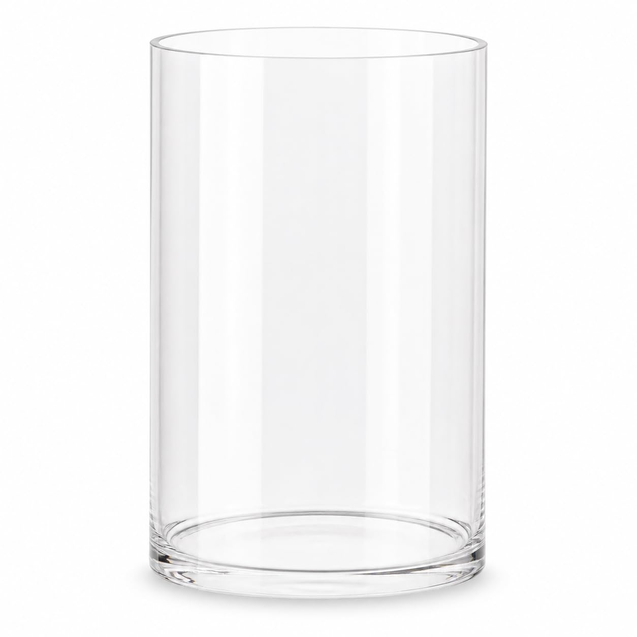 Aquarium en Verre Cylindrique, Diamètre 30 cm, Hauteur 30 cm | Bac à Poissons Vertical, Réservoir Aquatique Grande Capacité, Bassin à Poissons Haute Transparence pour Décoration Intérieur