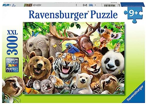 Ravensburger 13354 Exotic Animals Selfie 300 Piece Xxl Jigsaw Puzzle Forkids cover