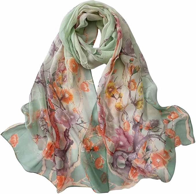 Chinnon Fabric Scarf 1.5m | Small Width Frill Ends | Lightweight Dupatta | Assorted Colors & Prints | Pack of 12