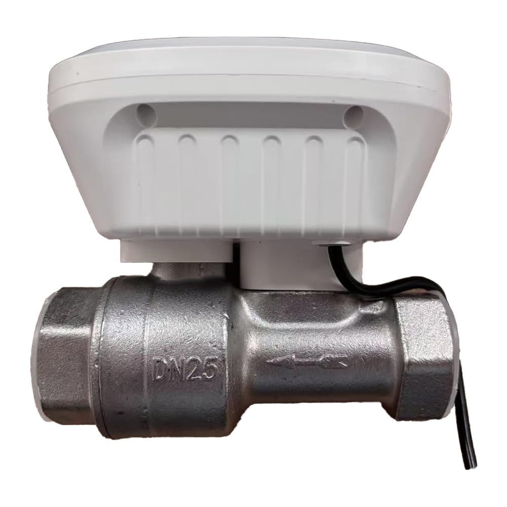 Válvula de Agua Inteligente Tuya con WiFi, Medidor de Agua, Caudal, Consumo, Visualización de Temperatura, Temporizador, Control de Vida Inteligente, Enchufe Europeo.
