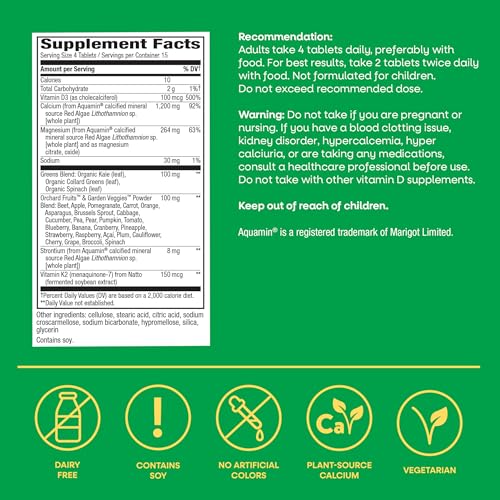 Nature’s Way Alive! Calcium Bone Support Tablets*, 1,200 mg Calcium, 60 ct - image 6