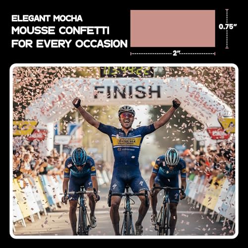 Image of Ultimate Confetti, Mocha Mousse Biodegradable Confetti - Rectangular Flame-Resistant and Slow-FallingTissue Paper Confetti for Cannon and Launcher use - Best for Celebrations - 1 lb, 16 oz