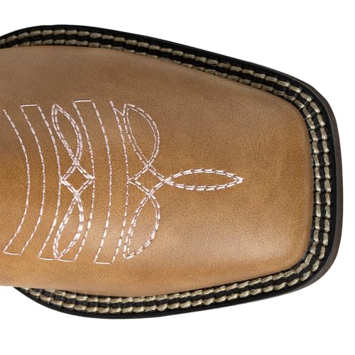 SheSole Cowboy Boots For Women Wide Square Toe Mid Calf Ladies Western Cowgirl Boots3