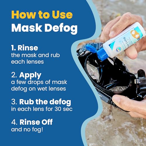 Image of STREAM 2 SEA Reef Safe Anti-Fog Spray for Swim Goggles, Snorkel, Scuba & Ski Masks - Defogger for Diving, Snorkeling - 2Fl Oz