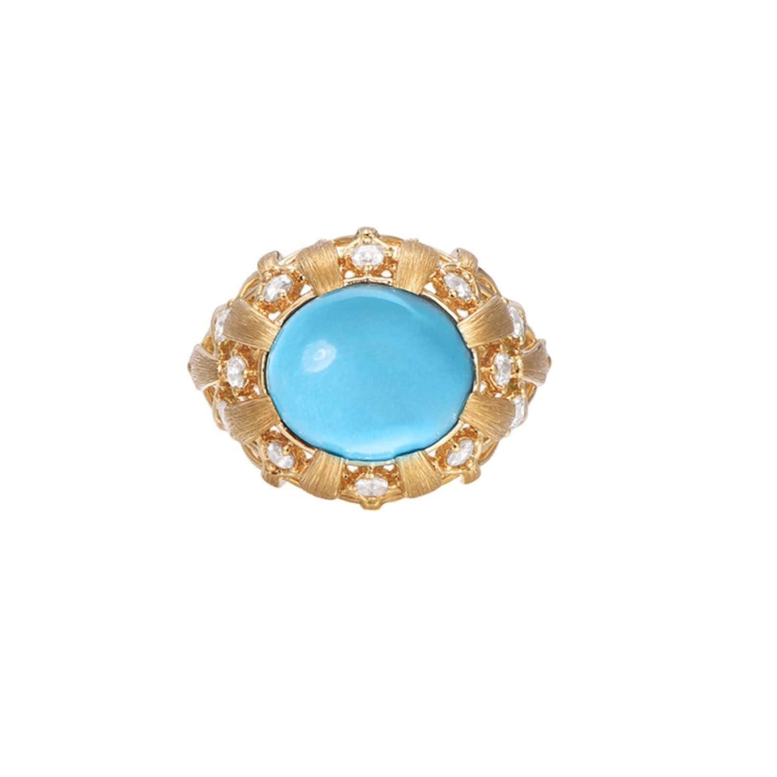 Statement Pavé pierścionek ślubny z żółtego złota 9K/14K/18K, z prawdziwego złota, w stylu vintage, pleciony pierścionek koktajlowy, damski z laboratorium, turkusowy i moissanite, rozm. 47-65