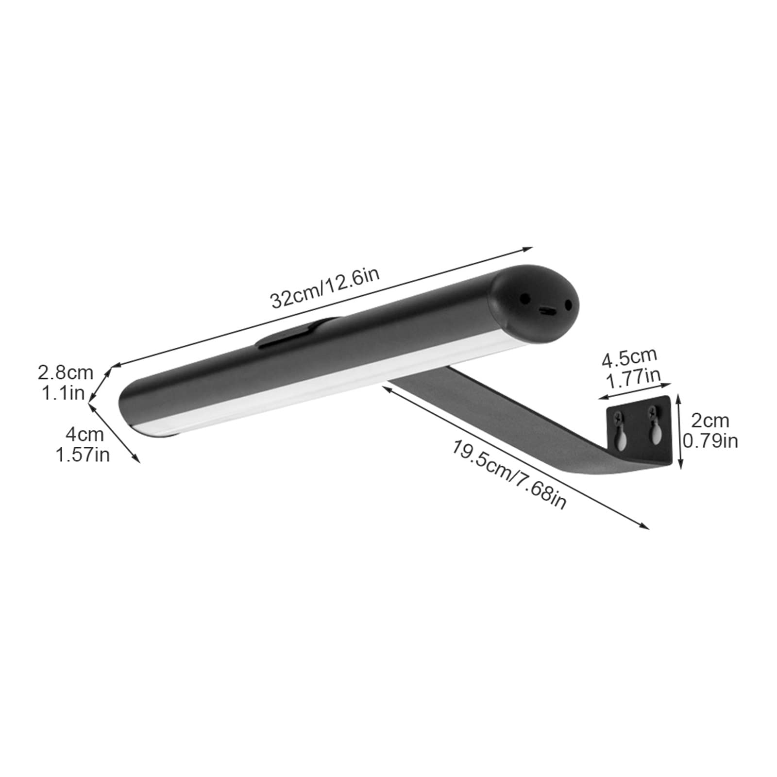 Lampada per Quadri, Timer con ritratto del soggiorno remoto for dipingere la luce dell'immagine 3 modalità a batteria ricaricabile dimmerabile wireless(White)