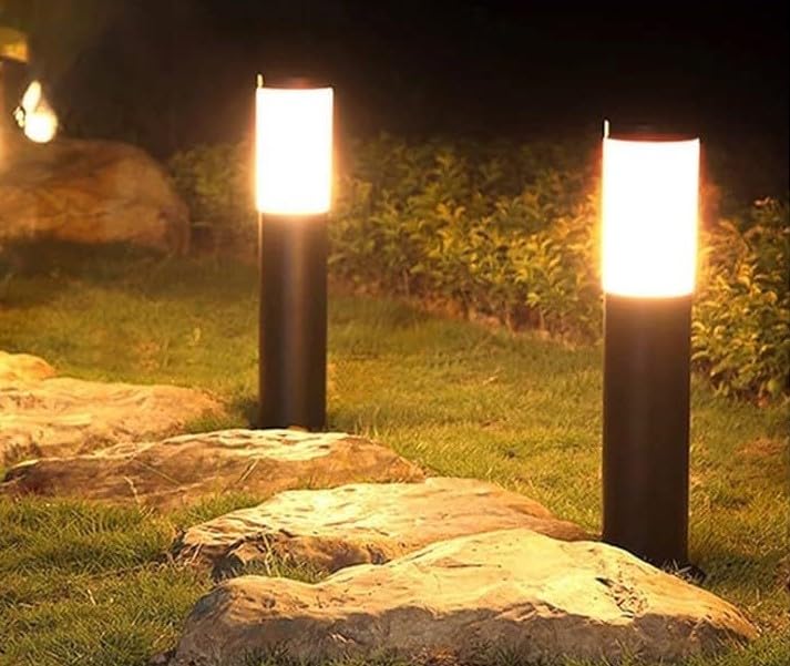 XERGY Garden Solar Path Bollard Lights, Set of 2-15” Outdoor Stake Lighting for Garden, Landscape, Yard, Driveway, Walkway (Silver) (B0CP9PYK5V) Amazon Price History, Amazon Price Tracker