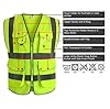 G & F Products High Visibility Reflective Safety Vest with Multi-Function Pockets ANSI Class 2 #2