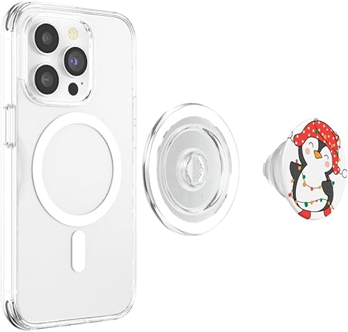Miniatura 10 de Funny Merry Christmas Cute Penguin Family PopSockets estándar PopGrip para hombres, mujeres y niños