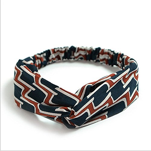 Model Worker 6Pcs Women Girls Headband Boho Floral Chiffon Hair Band Twisted Turban Head Wrap For Sports Or Fashion(Chiffon2) #TOP4