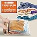 6 Compression Bags for Travel Essentials, Vacuum Packing Space Saver Bags for Cruise Accessories (6-Travel)