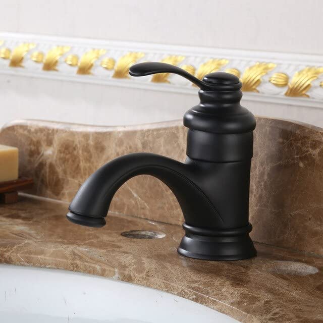 Robinet de salle de bain en laiton massif haute finition or brillant