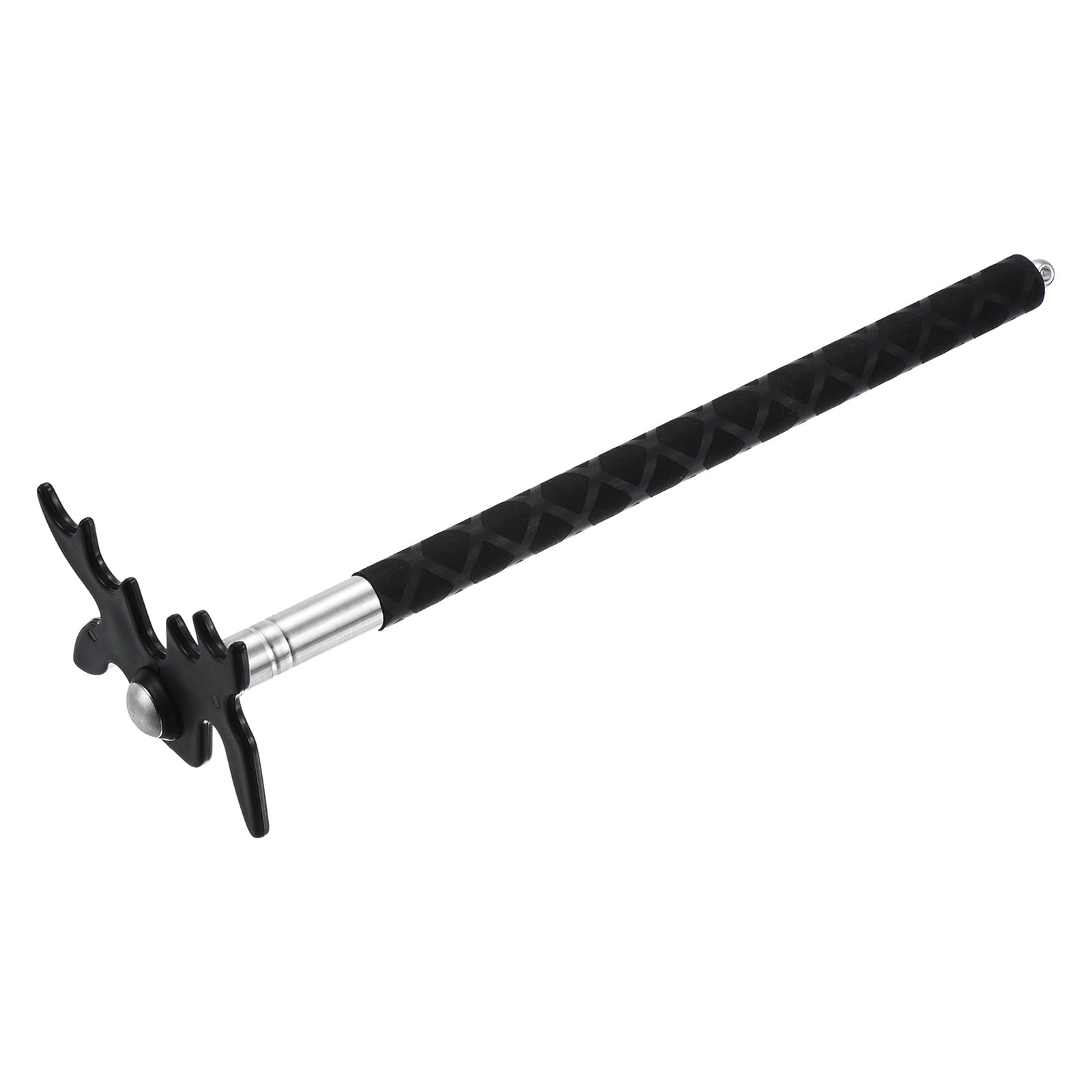 PATIKIL Rétractable Billards Queue Bâton Pont, Silicone Poignée Billard Queue Accessoire avec Amovible Plastique Pont Tête pour Billard Table Concours, Noir