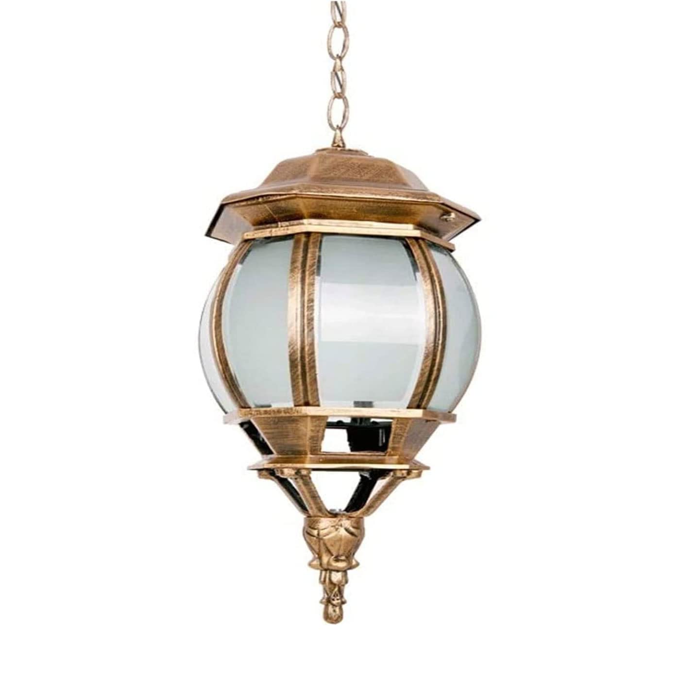 Creative Retro Outdoor Hanging Light Metal Glass Single Head Chandelier E27 Single Head Decoration Pendant Lamps Patio Corridor Grape Rack Lighting Fixtures