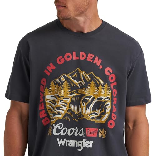 Wrangler Coors Served Everywhere Black Tee Shirt4