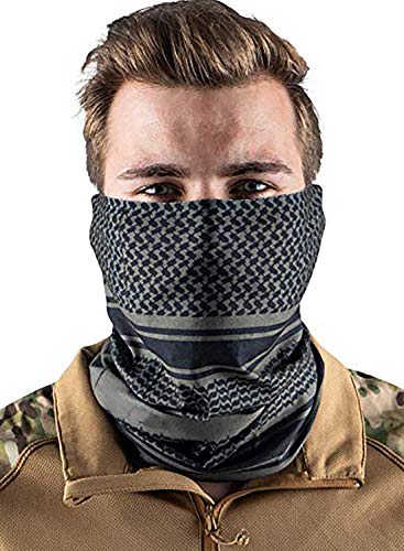 Seamless Bandana Face Scarf Neck Gaiter Rave Mask Headwear Tube Dust Headband Cloth