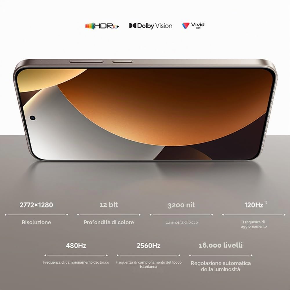 XIAOMI Redmi Note 15 Pro 5G, Smartphone 12 GB + 512 GB, Batteria ad alta capacità 6580 mAh, Nuova fotocamera da 200 MP, Schermo AMOLED 1.5K da 6.83 pollici, Titanio,Caricabatterie non incluso.
