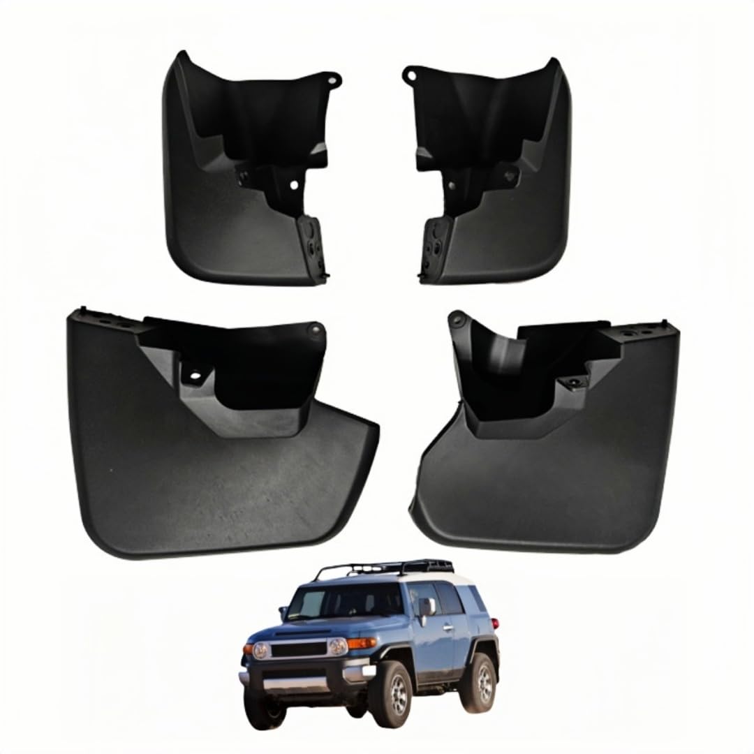 UDRFKDS Mud Flaps Splash Guards For Land Cruiser FJ 2007-2024 Accessories Mudflap Fender Flares Front and Rear Mud Guard Set 4PCS