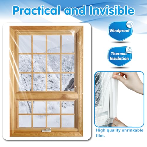 120X155Cm,Film Isolant Pour Fenêtre Film De Vitrage Isolant, Essentiel