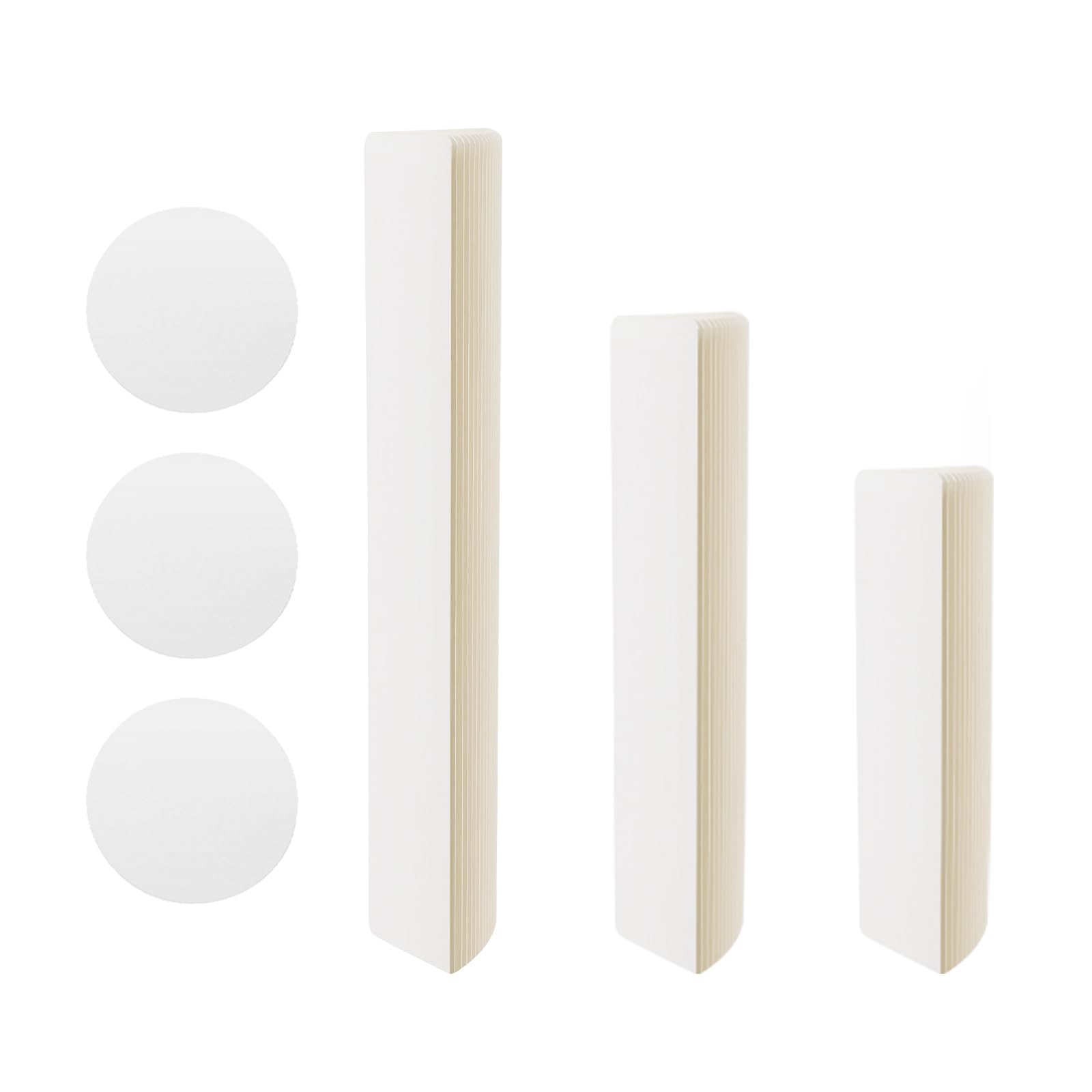 Lot De 3 Colonnes Fleurs Carton, colonnes de fleurs en carton pour mariage, Support Centre De Table Rond, Présentoir Cylindre Blanc Laiteux PVC, Décoration Mariage Autonome, Capacité 30Kg, 60/80/100Cm