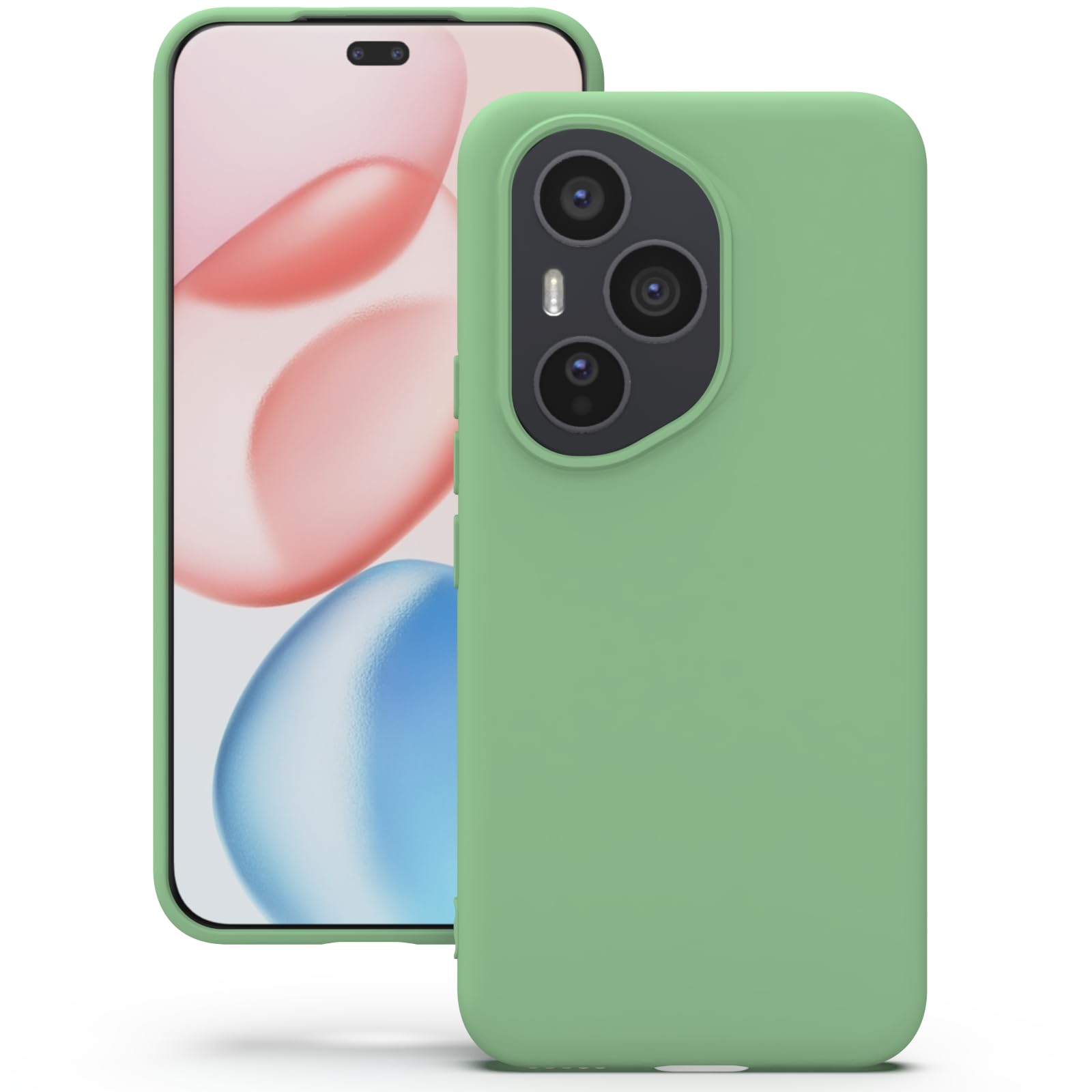 Coque silicone Honor 400 Pro YATWIN vert menthe antichoc - 8