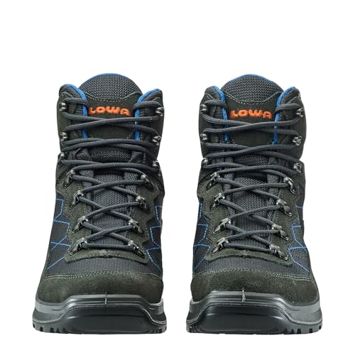 LOWA Mens Taurus Pro GTX Mid Leather Textile Anthracite Boots 12 US3