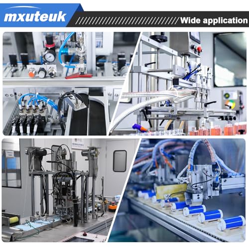 Image of mxuteuk 1 /4 inch NPT to 1 /4 inchOD Push to Connect Fittings, Quick Connect Air Hose Fittings,Elbow Pneumatic Fittings(10PCS)