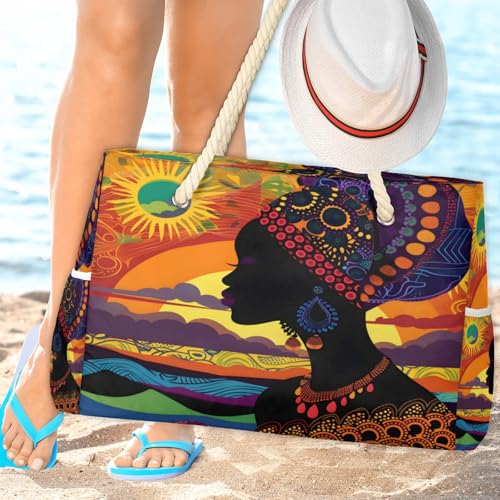 Large Beach Tote Bags for Women, Waterproof Beach Bag with Zipper, Swim Pool Tote Bags 7